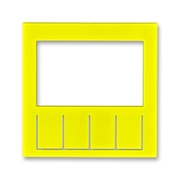Накладка радио (R), спутниковая (SAT), телевизионная (TV) одиночная, оконечная, проходная двойная, тройная цвет желтый