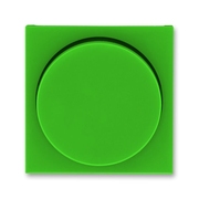 Выключатель одноклавишный цвет зелёный / дымчатый чёрный