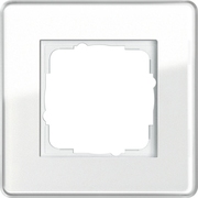 Рамка Glass C 4 поста в белом цвете