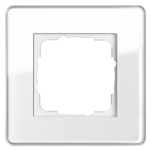 Рамка Glass C 1 пост в белом цвете