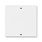 Перекрестный переключатель одноклавишный цвет белый / белый