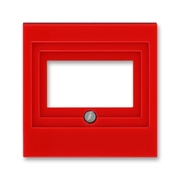 Накладка радио (R), спутниковая (SAT), телевизионная (TV) одиночная, оконечная, проходная двойная, тройная цвет красный