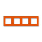 Кнопка с Н.О. контактом, переключатель одноклавишный цвет оранжевый / дымчатый чёрный