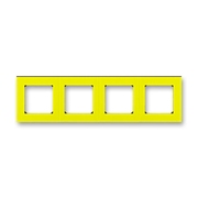 Кнопка с Н.О. контактом одноклавишная цвет жёлтый / дымчатый чёрный