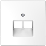 Розетка USB двойная цвет белый лотос