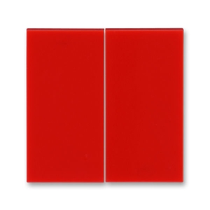 Накладка двухклавишная цвет красный