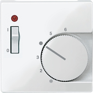 Терморегулятор поворотный цвет полярно-белый