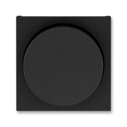 Кнопка с Н.О. контактом двухклавишная цвет антрацит / дымчатый чёрный