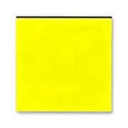 Выключатель одноклавишный цвет жёлтый / дымчатый чёрный
