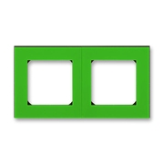Розетка USB двойная цвет зеленый