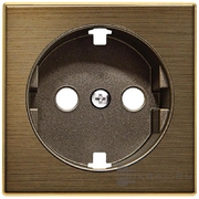 Механизм розетка радио (R), телевизионная (TV) одиночная двойная цвет латунь античная