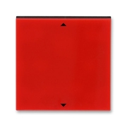 Кнопка с Н.О. контактом двухклавишная цвет красный / дымчатый чёрный