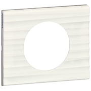 Лицевая панель одинарная Jack 3.5 мм цвет белый