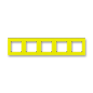 Рамка 5 постов цвет жёлтый / дымчатый чёрный